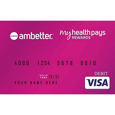 Its a rewards program that pays you for the healthy decisions youre already making each and every day. . My health pays visa prepaid card ambetter